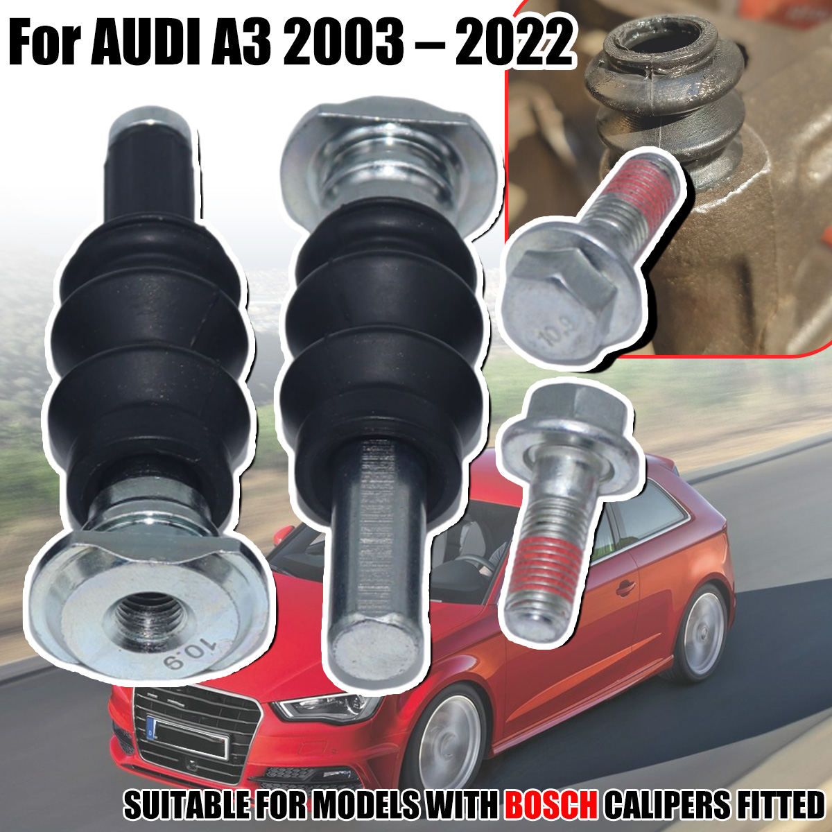 Gliding Disc Slider - Rear Brake Caliper Slider Guide Pins