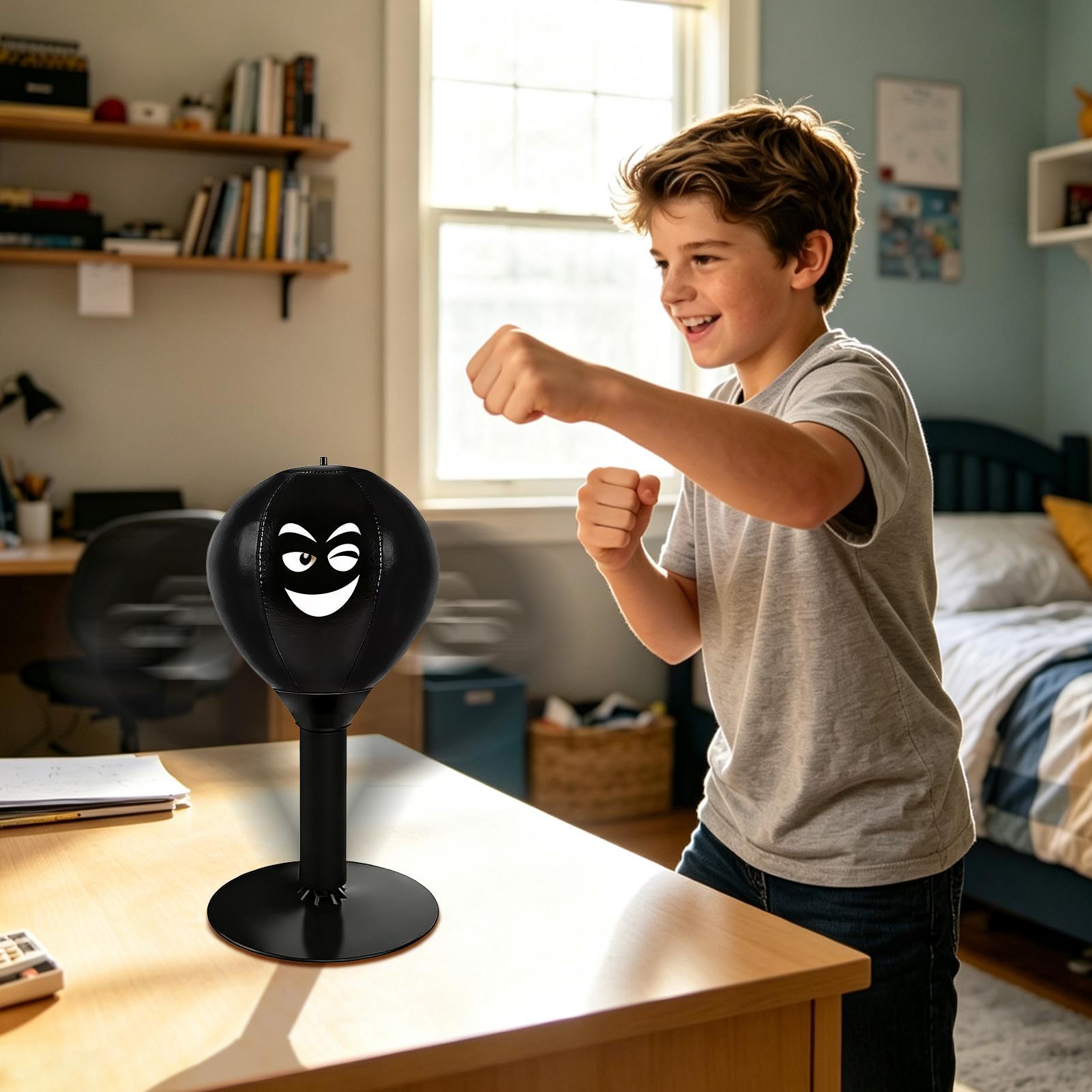 Home Gym In Garage - Desktop Punching Bag Suction Cup Table