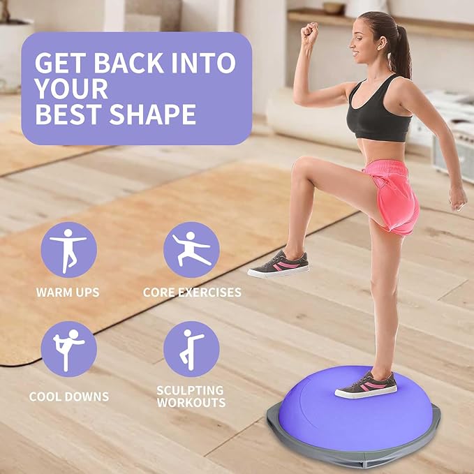 70cm Bosu Balance Ball, Anti-S - Home Gym Yoga review and price