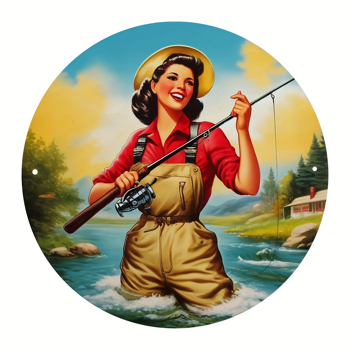 Fly Fishing Aluminum Sign - Pe - Home Gym In Garage review and price