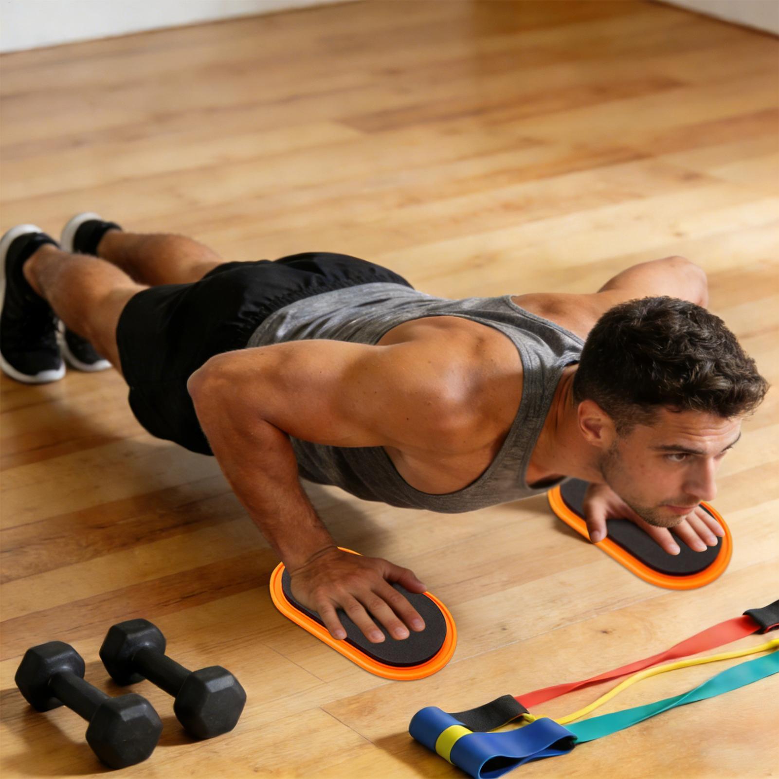 Workout Sliders Disc Oval Shap - Fitness Home Gym Equipment review and price