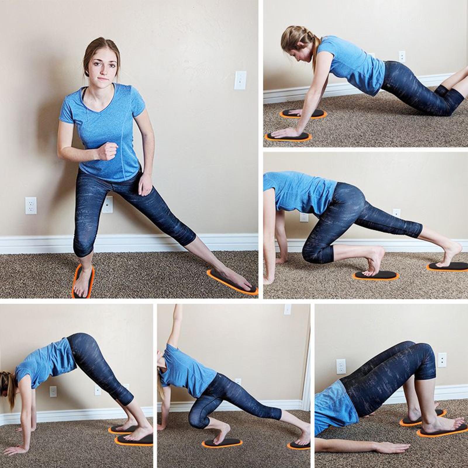 Workout Sliders Disc Oval Shap - Fitness Home Gym Equipment review and price
