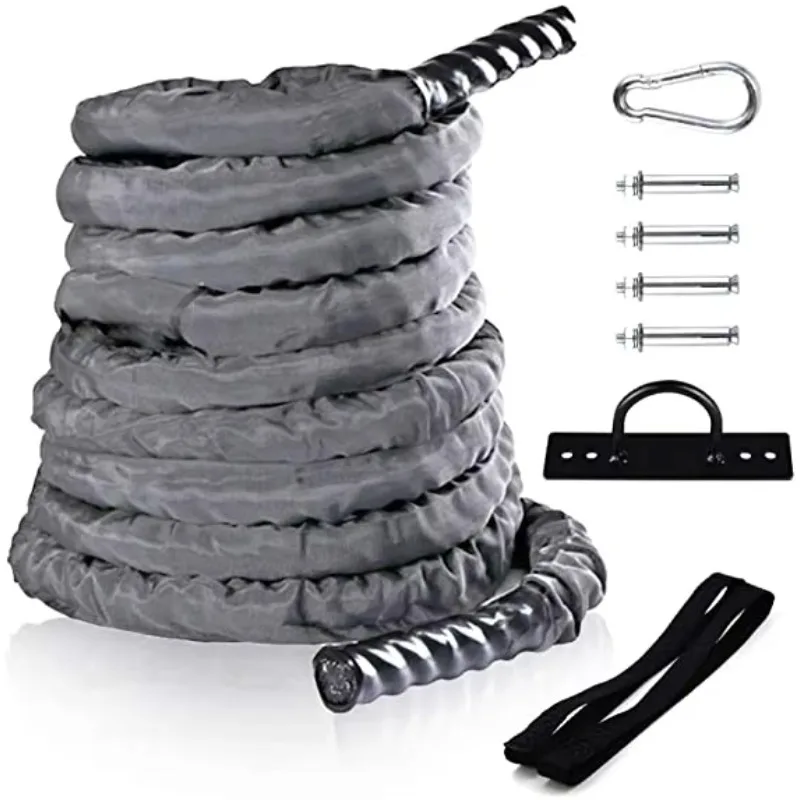High Quality Nylon Battle Rope - Fitness Home Gym Equipment review and price