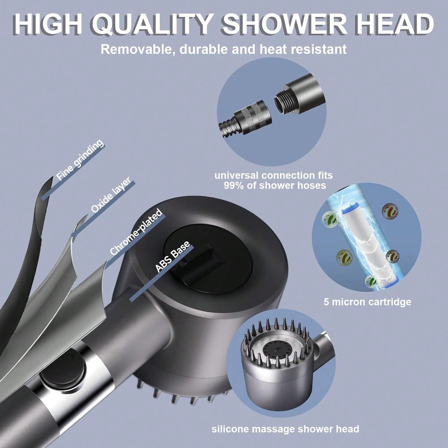 High Pressure Shower Head with - Home Gym Rental review and price