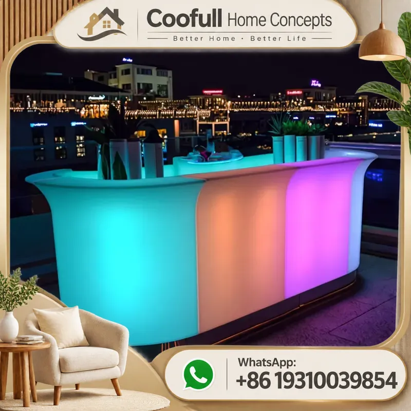 Portable LED Lighted Bar Count - Home Gym Rental review and price