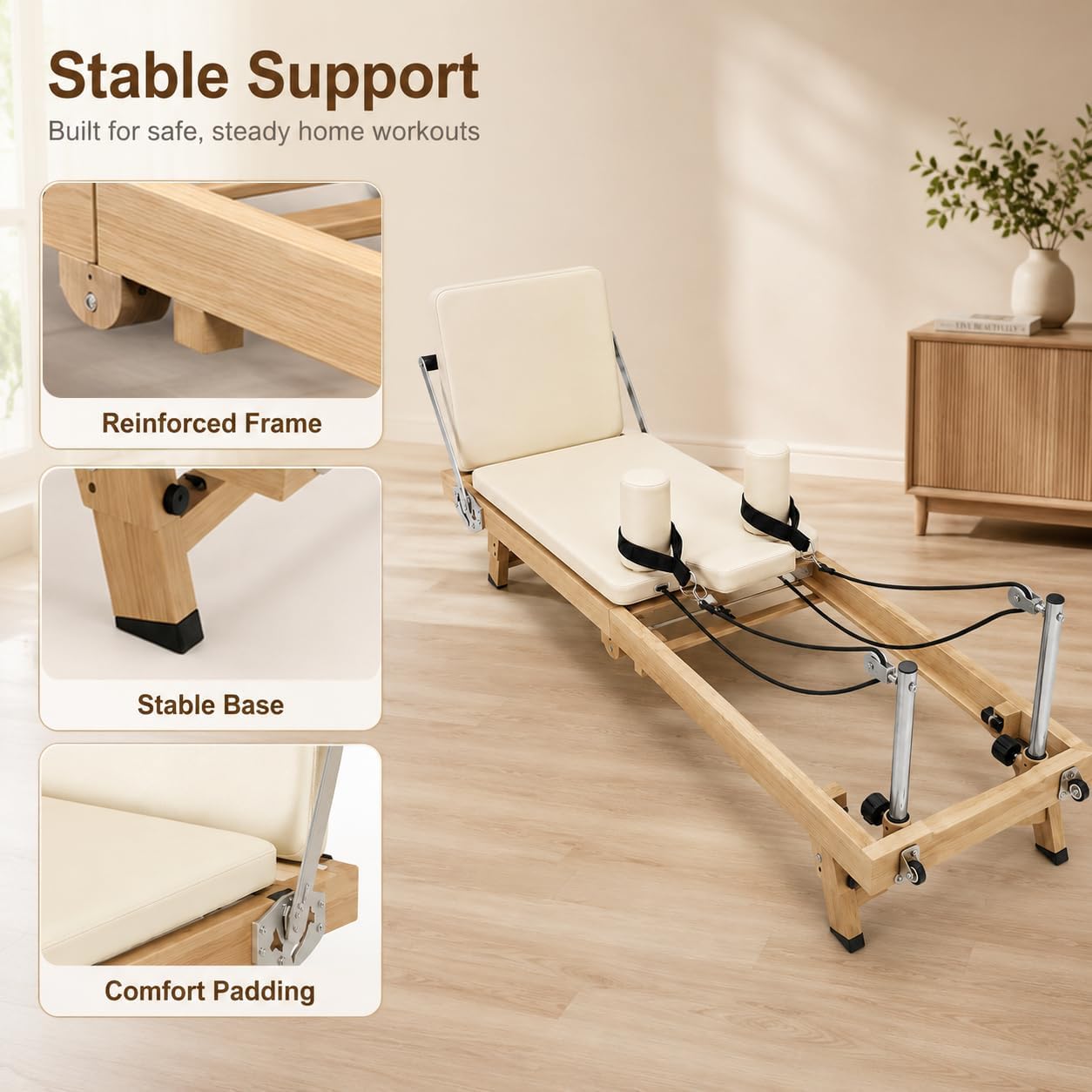 75 Inch Foldable Pilates Refor - Home Gym Equipment Amazon review and price