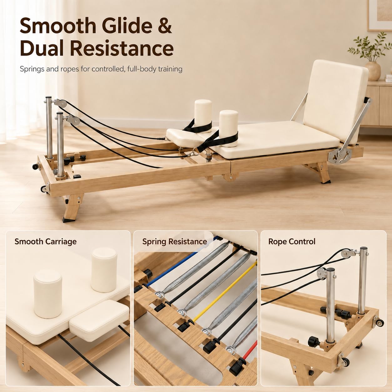 75 Inch Foldable Pilates Refor - Home Gym Equipment Amazon review and price