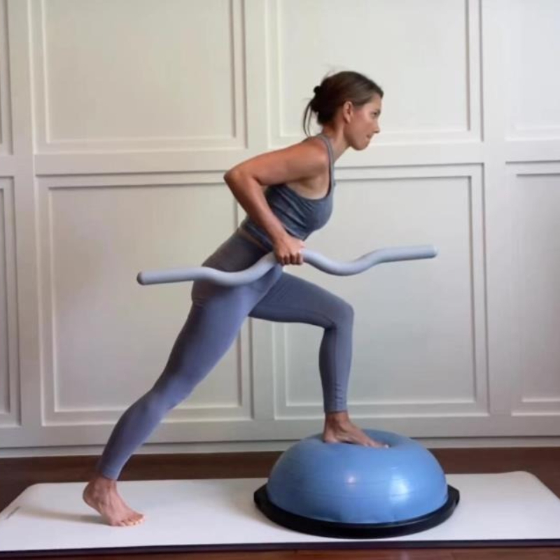 Weighted Pilates Bar with Sili - Home Gym Yoga review and price