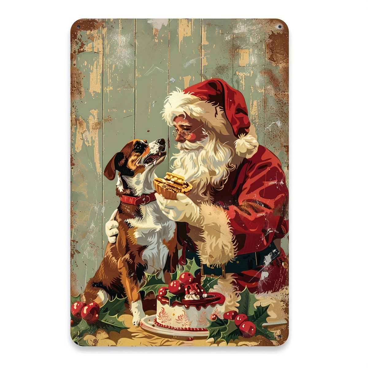 Vintage Christmas Santa and Do - Home Gym In Garage review and price