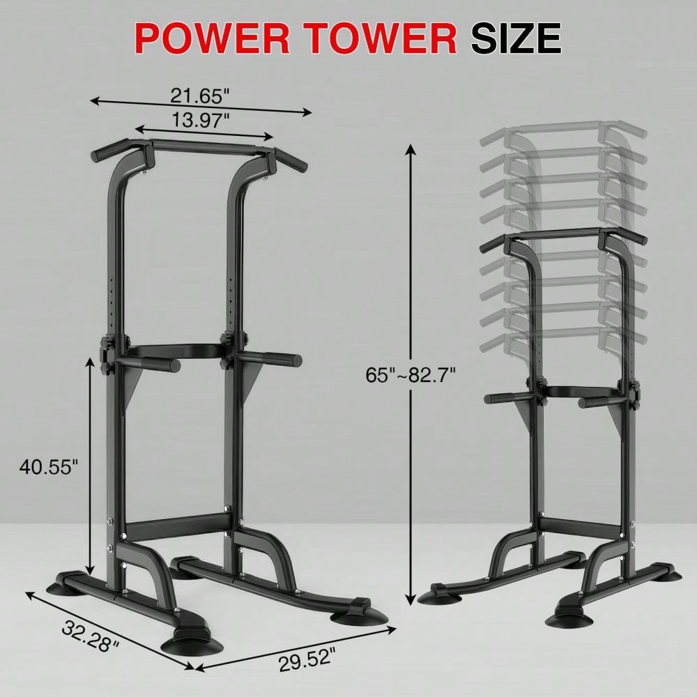 Gaderth Power Tower Dip Statio - Home Gym Organization review and price