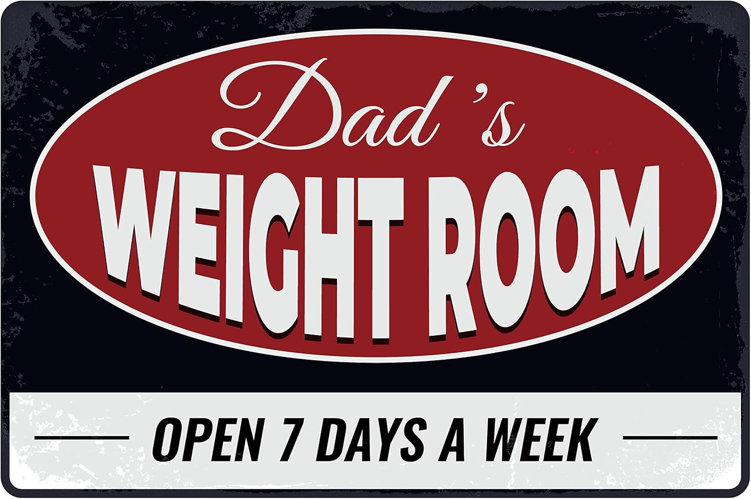 Vintage Metal Tin Sign - Retro - Home Gym In Garage review and price