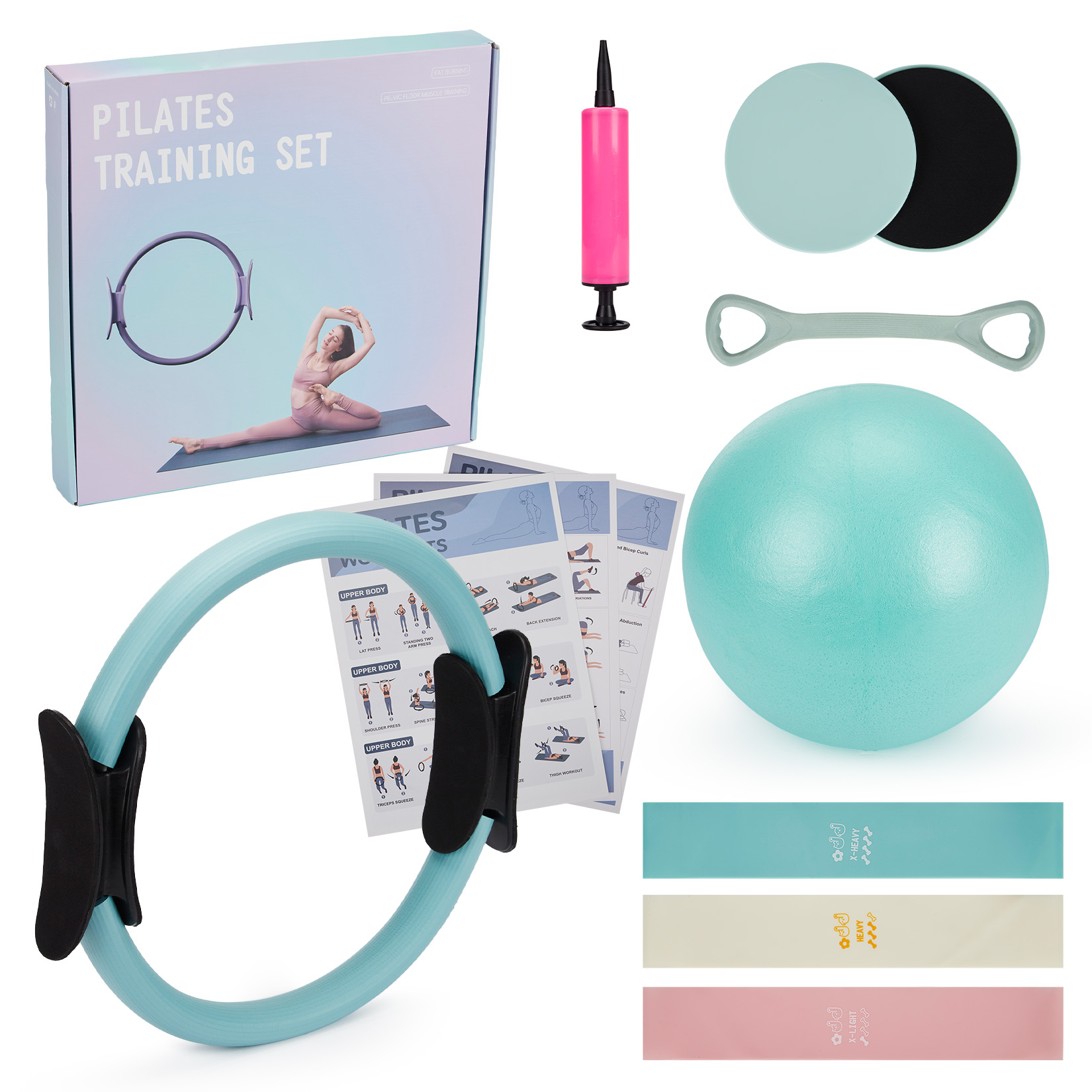 Pilates Training Set, 6-in-1 P - Gliding Disc Slider review and price